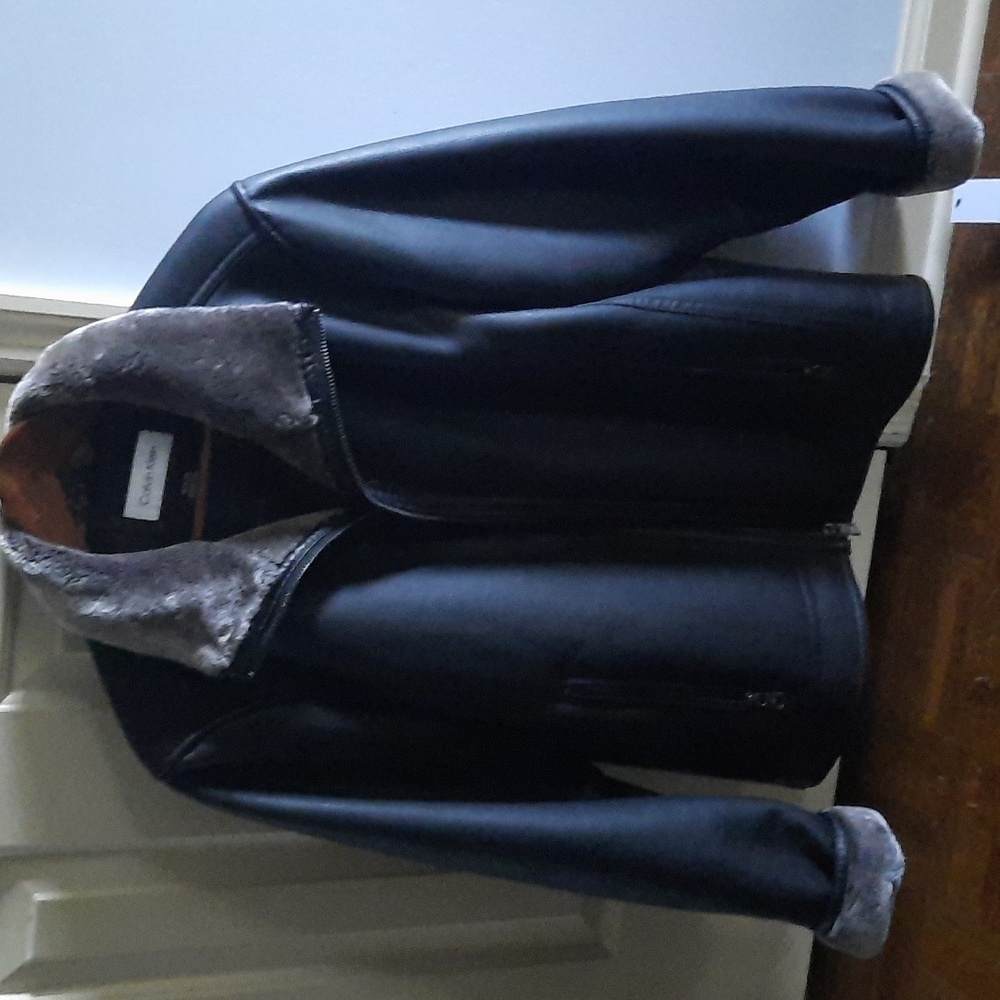 Calvin Klein Black Leather Jacket